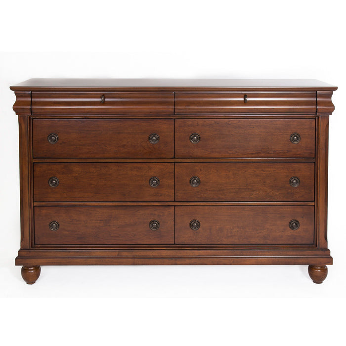 Rustic Traditions - 8 Drawer Dresser - Dark Brown Capital Discount Furniture Home Furniture, Furniture Store