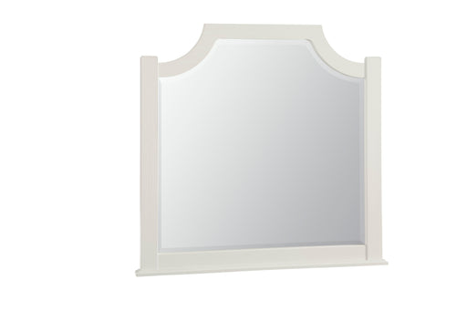 Maple Road - Scalloped Mirror With Beveled Glass - Soft White Capital Discount Furniture Home Furniture, Furniture Store