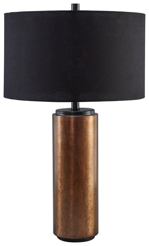 Hildry - Antique Brass Finish - Metal Table Lamp Capital Discount Furniture Home Furniture, Furniture Store