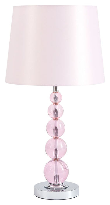 Letty - Pink - Crystal Table Lamp Capital Discount Furniture Home Furniture, Furniture Store