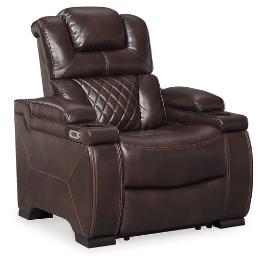 Warnerton - Brown Dark - Pwr Recliner/Adj Headrest Capital Discount Furniture Home Furniture, Furniture Store