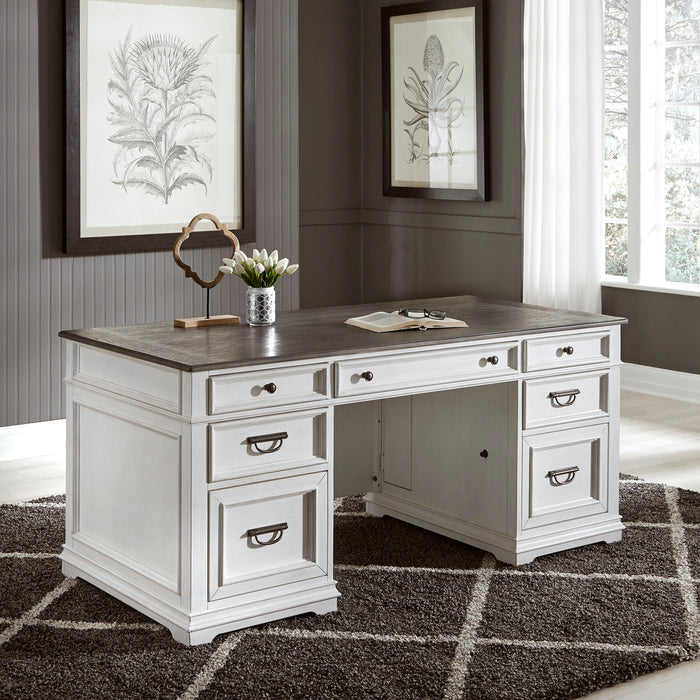 Allyson Park - Complete Desk - White Capital Discount Furniture Home Furniture, Home Decor, Furniture