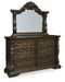 Maylee - Dark Brown - Dresser And Mirror Capital Discount Furniture Home Furniture, Furniture Store