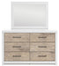 Charbitt - Two-tone - Dresser And Mirror Capital Discount Furniture Home Furniture, Furniture Store