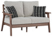 Emmeline - Brown / Beige - Loveseat W/Cushion Capital Discount Furniture Home Furniture, Furniture Store
