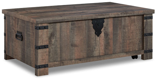 Hollum - Rustic Brown - Lift Top Cocktail Table Capital Discount Furniture Home Furniture, Furniture Store