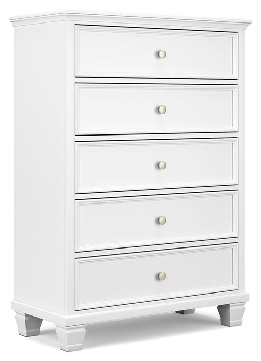 Fortman - White - Five Drawer Chest Capital Discount Furniture Home Furniture, Home Decor, Furniture