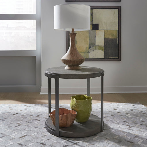 Modern View - Round End Table - Dark Gray Capital Discount Furniture Home Furniture, Furniture Store