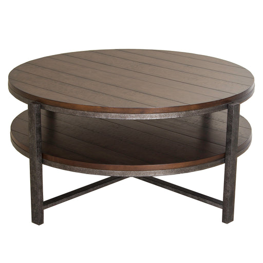 Breckinridge - Round Cocktail Table - Dark Brown Capital Discount Furniture Home Furniture, Furniture Store