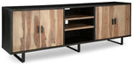 Bellwick - Natural / Brown - Accent Cabinet Capital Discount Furniture Home Furniture, Furniture Store