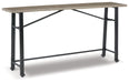 Lesterton - Light Brown / Black - Long Counter Table Capital Discount Furniture Home Furniture, Furniture Store