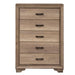 Sun Valley - 5 Drawer Chest - Light Brown Capital Discount Furniture Home Furniture, Furniture Store