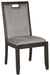 Hyndell - Gray / Dark Brown - Dining Uph Side Chair Capital Discount Furniture Home Furniture, Furniture Store