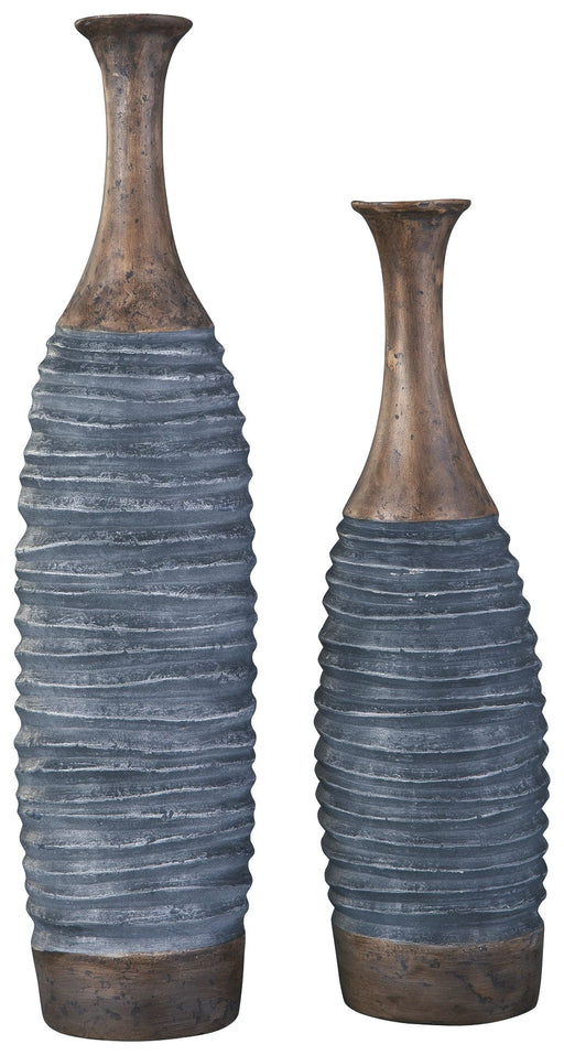 Blayze - Antique Gray / Brown - Vase Set (Set of 2) Capital Discount Furniture Home Furniture, Furniture Store