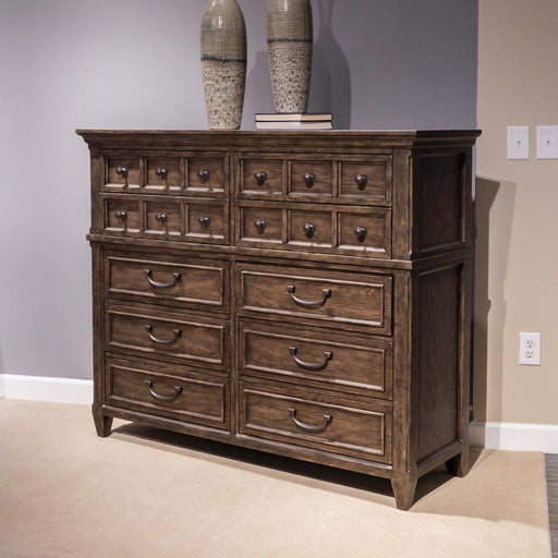 Paradise Valley - 10 Drawer Chesser - Dark Brown Capital Discount Furniture Home Furniture, Furniture Store