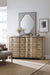 Boheme - Nourmand Linen Wrapped Mirror Capital Discount Furniture Home Furniture, Furniture Store