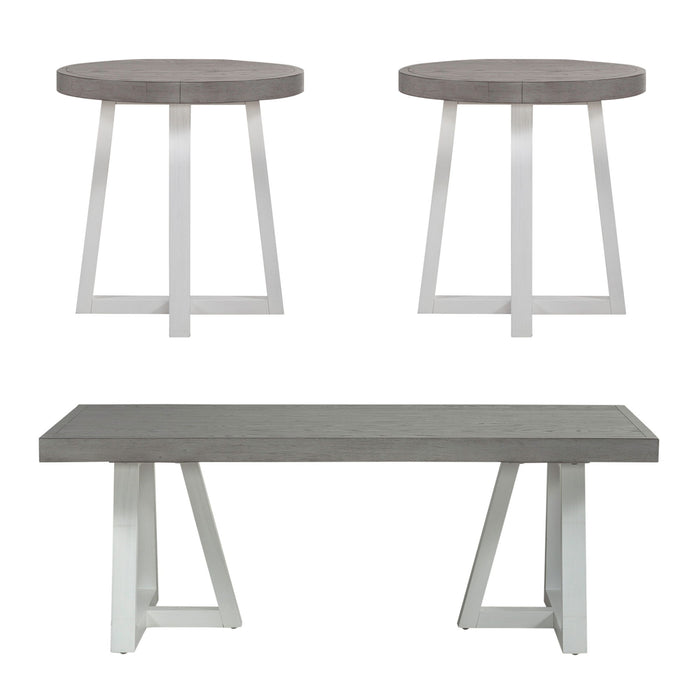 Palmetto Heights - 3 Piece Set (1-Cocktail 2-End Tables)