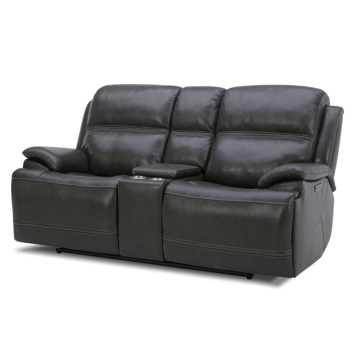 Bentley - Loveseat With Console P2 & ZG - Graphite Capital Discount Furniture Home Furniture, Furniture Store