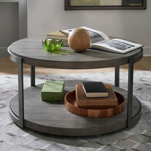 Modern View - Round Cocktail Table - Dark Gray Capital Discount Furniture Home Furniture, Furniture Store