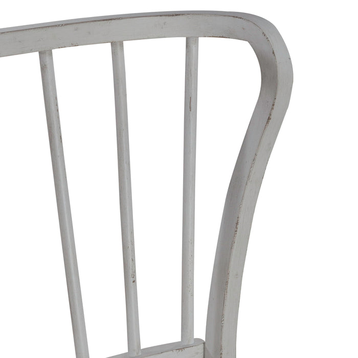 River Place - Windsor Back Side Chair (RTA) - White Capital Discount Furniture Home Furniture, Furniture Store