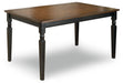 Owingsville - Black / Brown - Rectangular Dining Room Table Capital Discount Furniture Home Furniture, Furniture Store