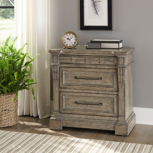 Town & Country - 3 Drawer Nightstand with Charging Station - Medium Brown Capital Discount Furniture Home Furniture, Furniture Store