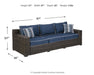 Grasson - Brown / Blue - Sofa With Cushion Capital Discount Furniture Home Furniture, Furniture Store
