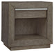 Anibecca - Weathered Gray - One Drawer Night Stand Capital Discount Furniture Home Furniture, Furniture Store