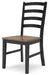 Wildenauer - Brown / Black - Dining Room Side Chair Capital Discount Furniture Home Furniture, Furniture Store