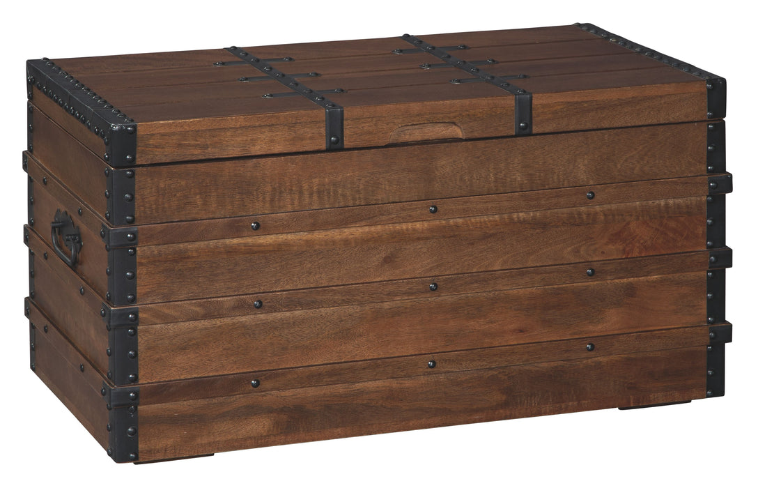 Kettleby - Brown - Storage Trunk Capital Discount Furniture Home Furniture, Home Decor, Furniture