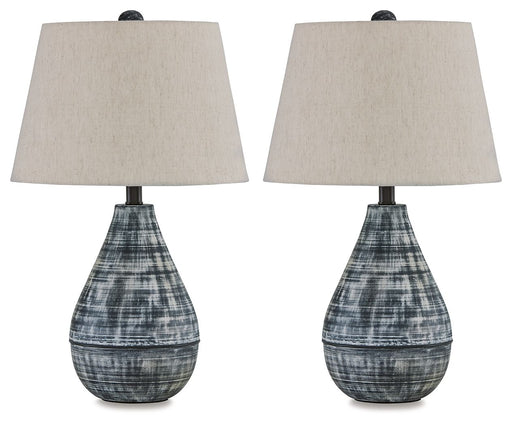 Erivell - Taupe / Black - Metal Table Lamp (Set of 2) Capital Discount Furniture Home Furniture, Furniture Store
