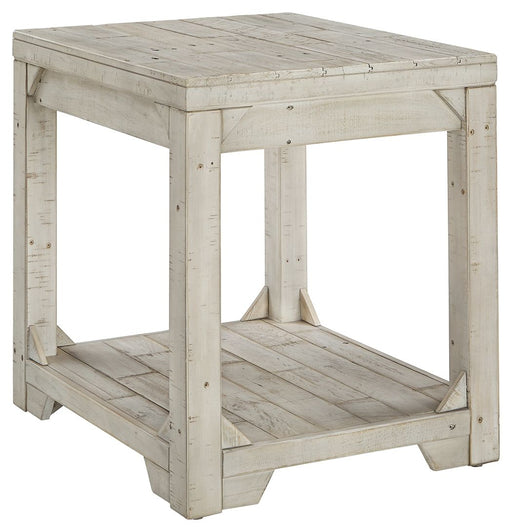 Fregine - Whitewash - Rectangular End Table Capital Discount Furniture Home Furniture, Furniture Store