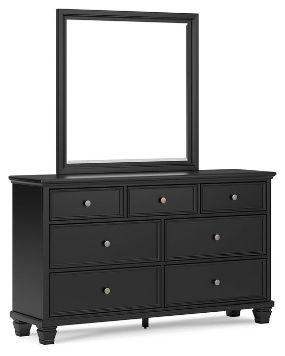 Lanolee - Black - Dresser And Mirror Capital Discount Furniture Home Furniture, Furniture Store