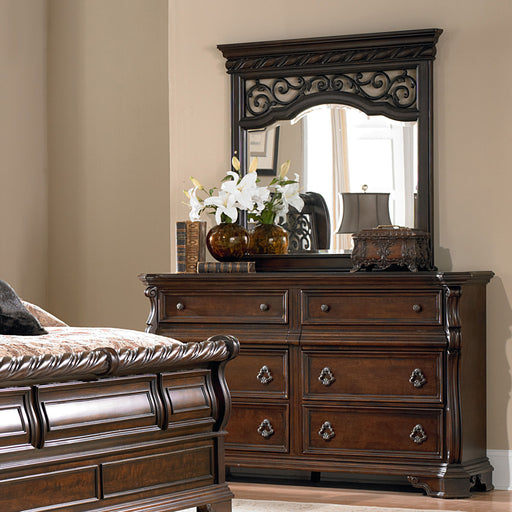 Arbor Place - Dresser & Mirror - Dark Brown Capital Discount Furniture Home Furniture, Furniture Store