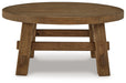 Mackifeld - Warm Brown - Round Cocktail Table Capital Discount Furniture Home Furniture, Furniture Store