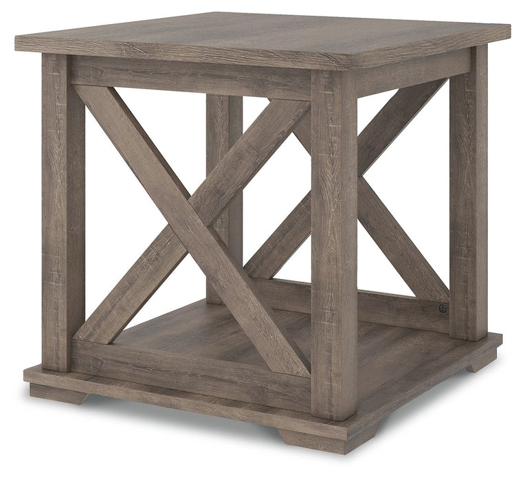 Arlenbry - Gray - Square End Table Capital Discount Furniture Home Furniture, Furniture Store