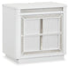 Chalanna - White - Two Drawer Night Stand Capital Discount Furniture Home Furniture, Furniture Store