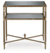 Cloverty - Aged Gold Finish - Rectangular End Table Capital Discount Furniture Home Furniture, Furniture Store