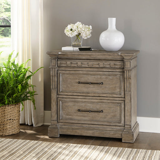 Town & Country - Bedside Chest with Charging Station - Medium Brown Capital Discount Furniture Home Furniture, Furniture Store