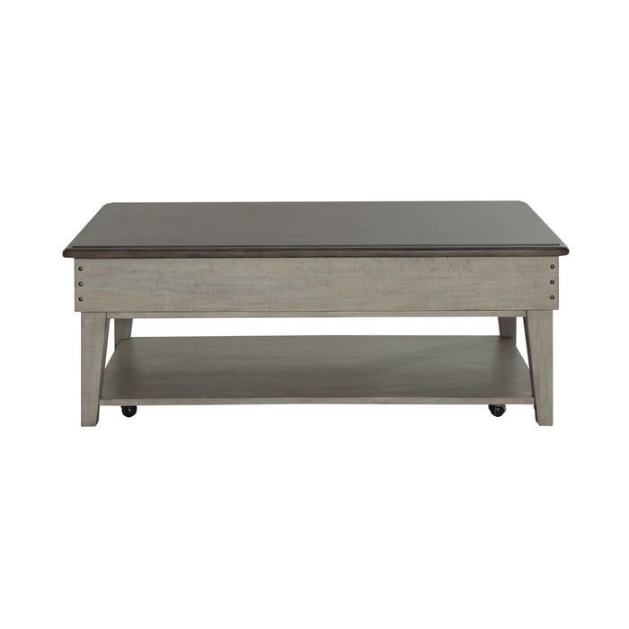 Ivy Hollow - Drawer Cocktail Table - White Capital Discount Furniture Home Furniture, Furniture Store