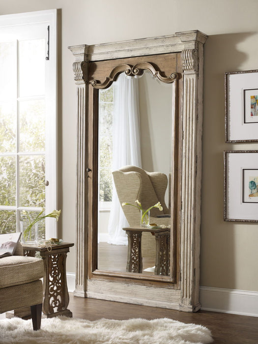 Chatelet - Floor Mirror With Jewelry Armoire Storage - Paris Vintage Capital Discount Furniture Home Furniture, Furniture Store