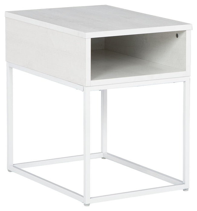 Deznee - White - Rectangular End Table Capital Discount Furniture Home Furniture, Furniture Store