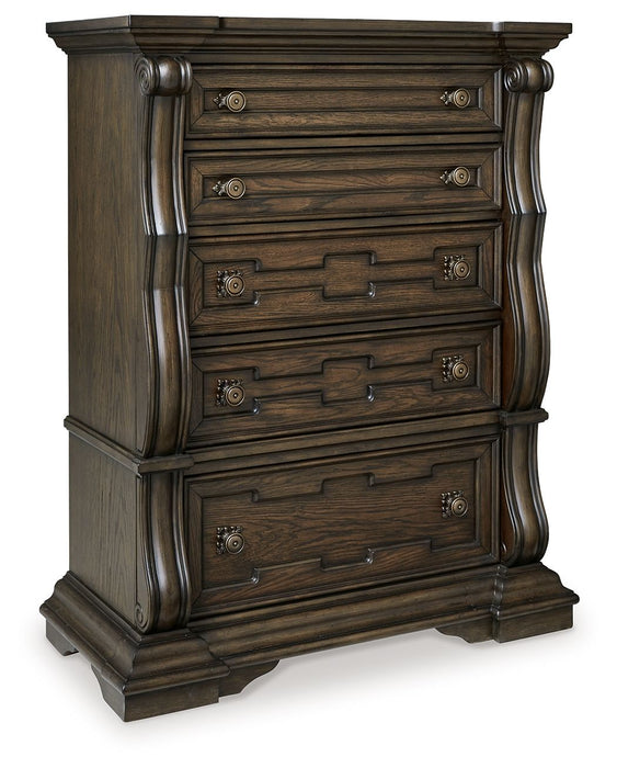 Maylee - Dark Brown - Five Drawer Chest Capital Discount Furniture Home Furniture, Furniture Store