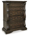 Maylee - Dark Brown - Five Drawer Chest Capital Discount Furniture Home Furniture, Furniture Store