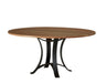 Crafted Cherry - Dining Table With Metal Pedestal Capital Discount Furniture Home Furniture, Furniture Store
