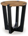 Hanneforth - Brown - Round End Table Capital Discount Furniture Home Furniture, Furniture Store