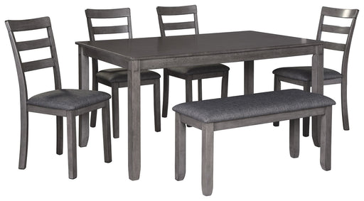 Bridson - Gray - Rect Drm Table Set (Set of 6) Capital Discount Furniture Home Furniture, Furniture Store