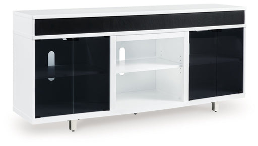 Gardoni - White / Black - Xl TV Stand With Fireplace Option Capital Discount Furniture Home Furniture, Furniture Store