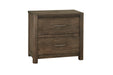 Crafted Oak - Nightstand 2 Drawers Capital Discount Furniture Home Furniture, Furniture Store