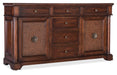 Charleston - Two Door-Six Drawer Buffet - Dark Brown Capital Discount Furniture Home Furniture, Furniture Store